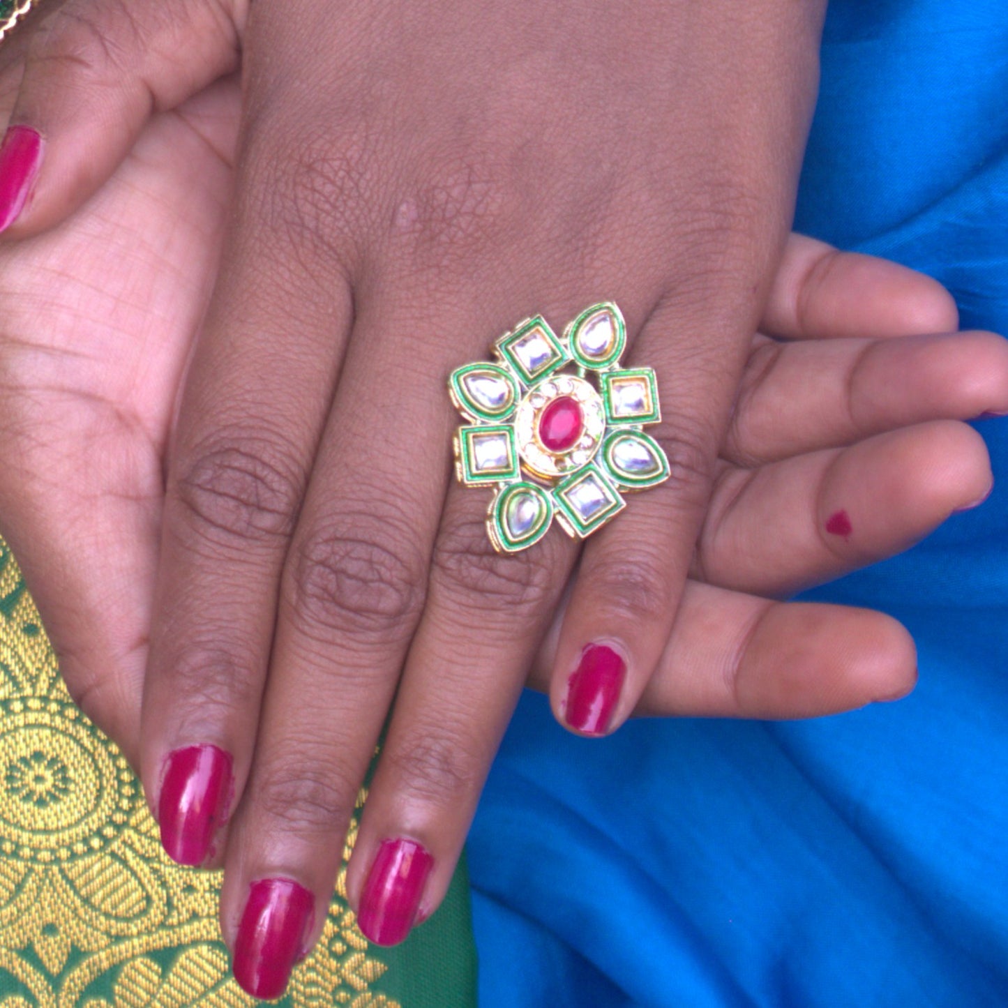 कुंदन अंगठी -  Kundan Finger Ring