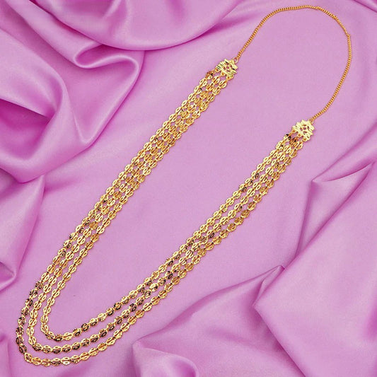 पोहे हार (तीन पदरी) - Pohe Haar (Triple Layered)